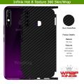 Infinix Hot 8 Skin/Wrap 360 Protection Sheet/ Carbon fiber/ Matte/ Transparent/ Lamination Back And Sides Included Camera Skin. 