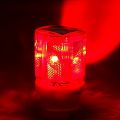 Solar Powered LED Traffic Strobe Warning Lights Flicker Beacon Road Barricade. 