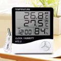 HTC-2 Digital Room Hygrometer Thermometer Clock LCD Indoor/Outdoor Temperature Humidity Meter with sensor. 