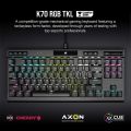 Corsair K70 RGB TKL CHAMPION SERIES Mechanical Gaming Keyboard | CHERRY MX SPEED Silver | CH-9119014-NA. 