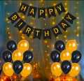 Delightful Theme of Happy Birthday Card Banner Decoration Set with '30'Pcs Balloons, Beautiful Birthday Accessories Birthday Party Decorations -Birthday Items Birthday Accessories. 