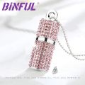BiNFUL USB Flash Drive 4G 8G 16G Pendrive 32GB 64GB 128GB Pen Drive U Disk USB drive Irish Diamond Crystal Memory Necklace Stick. 
