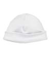 White Cotton Baby Hat. 