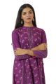 EGO Winter Collection 2019  Purple Ray  Purple Cotton Kurti For Women. 