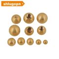 SL1/2/5/10pcs 1-10pcs Dia M3M4M5M6M10M12 Spherical Thread Brass Copper Solid Ball Nut perforated round Metal ball head with hole. 