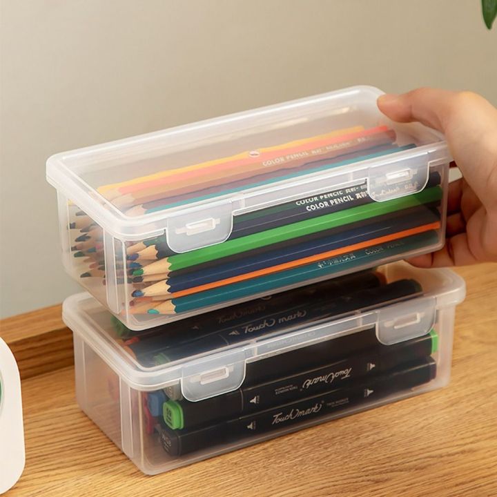 High Quality Desktop Organizer Large Capacity Storage Box Pencil Case Mark Pen Box Stationery Case