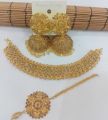 Jewellery New collection Jewellery Set for girls Latest Design Necklace,Earrings,Mathapati - Golden Artical 657320. 