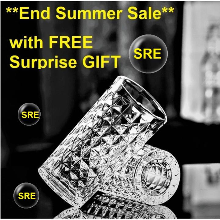 High Quality Crystal Drinking Glass/Water Drinking Glass/ Transparent Imported Glass (Pack of Two)