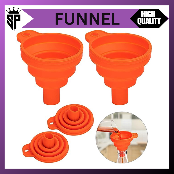 SP%20Dealz%20Kitchen%20Silicone%20Collapsible%20Funnel%20Set%20of%201,2,5,10%20Large,Flexible-Foldable-Cooking-Food-Grade%20Funnels%20for%20Filling%20Small%20or%20Mini%20Bottles,Perfume,Filling%20Capsules,Fry%20Oil%20Filter,Essential%20Oil,Spice%20-%20Image%202