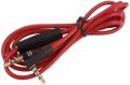 Asobilor Replacement 3.5mm Right Angle AUX Audio Cable Cord for Dr Dre Headphones Monster Solo Studio Speakers with Mic 1.2M (Red). 