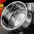 1 Piece Stainless Steel Steamer Basket Vegetables Fruit Colander Strainer with Handle Silver. 