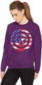 CAPTAIN AMERICA purple New Fashion Printed Fleece sweetshirt For Womens. 