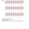 Childrenworld Winter-themed Party Decorations with Artificial Cranberries Vibrant Snow Frosted Red Berry Stems for Christmas Tree Decor Diy Crafts Snowflake Berry for Diy Crafts. 