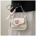 DishyKooker Crossbody Bags For Women Trendy Flap Crossbody Purse Cute Heart Shape Contrast Color Trend Simple Handbag Messenger Bags. 