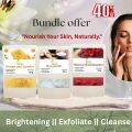 Herbal Glow Face Pack – , Orange Peel powder 100 g ,Hibiscus powder 50 g & Rice Powder 100 g each || exfoliating || brightening || deep cleansing || Anti-Aging. 