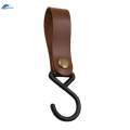 Awning Tent Hanging Hook Outdoor PU Leather Hook for Camping Travel Towels. 