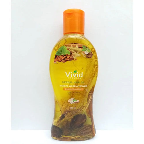 Vivid Herbal Hair Oil Sandal Wood & Vetiver for Damage Control 200ml in pakistan