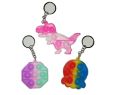 16 Pcs Popping Sound Mini Fidget Keychain Digits Toys Baby Sensory Toys Stress Relief Anti- Anxiety Early Education Flipping Board Toys for Babies Toddlers Kids Adults. 