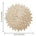 2/4/6 Hibiscus Flower Table Mat PVC Insulated Hollow Placemat Kitchen Dining Table Mat Coaster Cup Pad HomeTable Mats Wipeable Vinyl Place Mat for Holiday Wedding Dinner Table Decoration Mat. 
