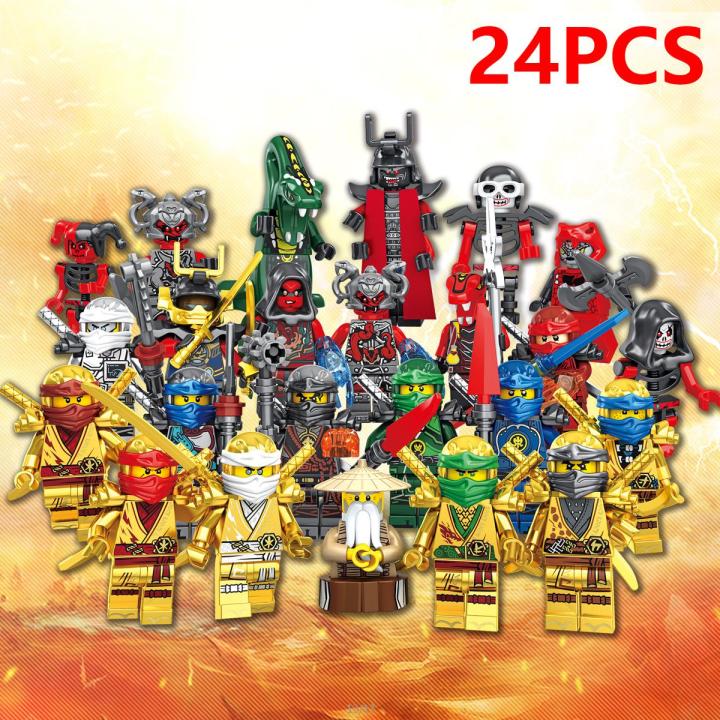 11401 Gold Ninja 24 Children Assembled Building Block Toys