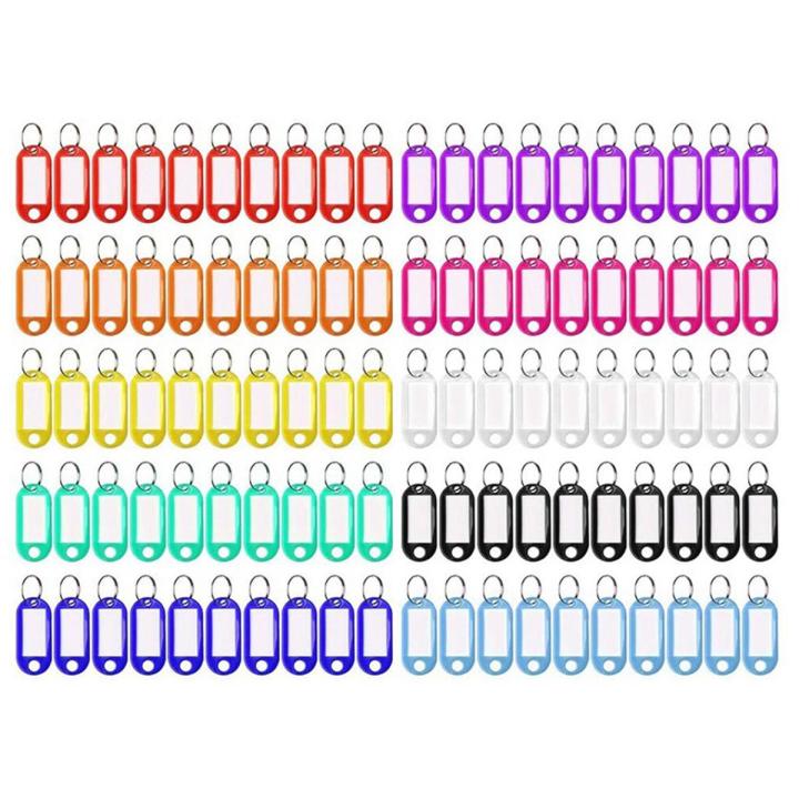 Keychain Color Id NANLIY 100 Pcs 10 Colors Candy Color Label Keychain Numbered Card with ...