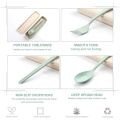 Wheat Straw Spoon Chopstick Fork Tableware Set Cutlery Utensils With Storage Case Goodie Bag Children Day Gift. 