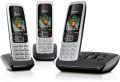 Germany Made SIEMENS Gigaset C430A TRIO PTCL Wireless Landline phone plus intercom with Color Display, Speakerphone, HSP Sound, Answer Machine and Nuisance Call Block - 3 Handsets, Silver/Black Box Pack. 