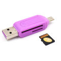 1PC Random Color 2 In 1 USB 2.0 OTG Memory Card Reader Adapter Universal USB TF Card Reader For Phone Computer Laptop. 