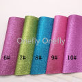 Onefly Wholesales Dropshipping Leather Supplier Fine Glitter Faux Vinyl Leather Fabric Sheets For Earing Buttons Bow DIY GM3006A. 