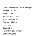 100% Copper Imported Quality 12 Volt Battery or Solar Panel Operated Fuel Oil Electric Transfer Pump 12V DC Pump. 