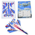Hot Play Electric Aircraft Fighter Su-27 Foam Hand Throwing Unmanned Glider Fighter - RC Plane Flight Simulation Toy, Engineering Play Set, STEM Educational Toy, Rechargeable Flying Aeroplane with USB Chargeable Batteries, Realistic Su-27 Fighter Jet Mod. 