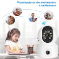 PTZ WiFi 12MP 4K Dual Lens Three screens Camera Outdoor Protection Motion Detection Outdoor IP CCTV Survalance Cameras 6K 12MP WiFi Security Camera Three Screen 360° View IP Camera Auto Tracking CCTV Security Protection Home CCTV Mini Street Cam. 