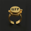 Cartoon Anime SpongeBob SquarePants Patrick Star BFF Friendship Ring Creative Can Be Open Couple Ring For Girl Boy Gift Mzea. 