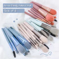 8 pcs Makeup Brush Set | Brush set with storage Bag | Professional makeup brush | New Arrival Makeup Brush set | Random Colour. 