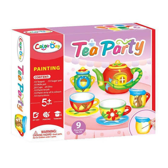Tea party tea painting set toy-Tea Party set for kids tea set painting toy kitchen toys art & Craft for kids