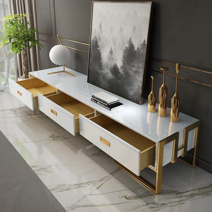 Rectangular Living Lounge Bedroom LED Wall Console Table | Modern TV Stand, Wooden TV Unit, and LED Media Console Table for a Stylish Living Experience