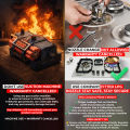 Glory Built-in Hob 3 Burner – Tempered Glass LPG & NG | Advanced Load-Shedding Safety. 