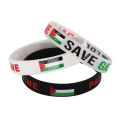 2Pcs Palestine Flag Silicone Bracelet Sports Game Wristbands National Wrist Strap For Men Women Fashion Personality Accessories. 