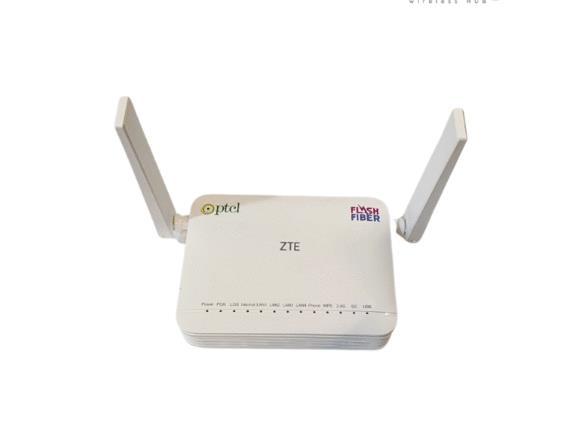 ZTE F1611A WiFi 6 GPON ONT Flash Fiber Ptcl Router 2026 5G | Daraz.pk