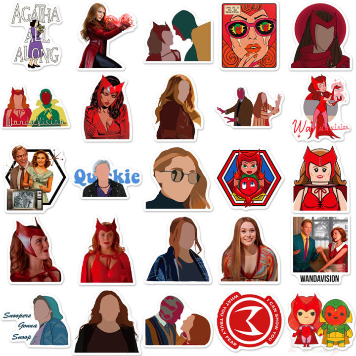 %E2%9D%89%20Wanda%20Vision%20Series%2002%20-%20Marvel%20Avengers%20Superhero%20TV%20Shows%20Vision%20Scarlet%20Witch%20Stickers%20%E2%9D%89%2050Pcs/Set%20Fashion%20DIY%20Decals%20Doodle%20Stickers%20-%20Image%208