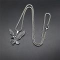Stainless Steel  Eagle Necklace Fly  Falcon Pendant Necklace for Women. 
