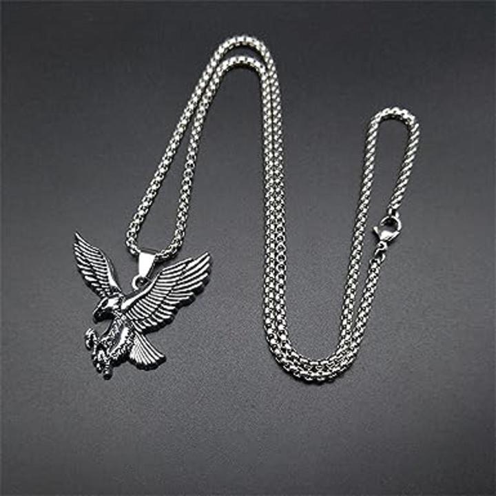 Stainless%20Steel%20%20Eagle%20Necklace%20Fly%20%20Falcon%20Pendant%20Necklace%C2%A0for%C2%A0Women%20-%20Image%202
