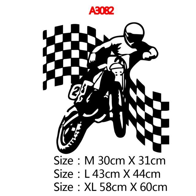 Exciting Motorcycle Sport Wall Stickers Self Adhesive Vinyl Wallpaper For Living Room Decor Wall Decal Mural