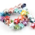 10pcs Cute Handmade Craft Star Beads Ceramic Cartoon Design Ceramic Spacer Loose Beads Fashion Bracelet Making Kit Jewelry Making Material Gift. 
