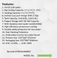 Enviro Water Dispensers ENR-WD100BR(W), Hot & Cold Water, Big Cooling Capacity, Heating Capacity, Over heating protection Child Safety Lock for hot water faucet, high efficiency compressor cooling, White & Black Color, Best for Pakistani Homes. 