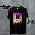 Bts Team And Logo Design Classic Bts Black Shirt. 