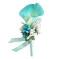 2pcs Calla Wedding Boutonniere Corsage Prom Brooch Pin. 