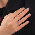 Hainon S925 Sterling Silver Rings Adjustable Open Rings Semicolon Rings Jewelry for Women Inspirational Gifts. 