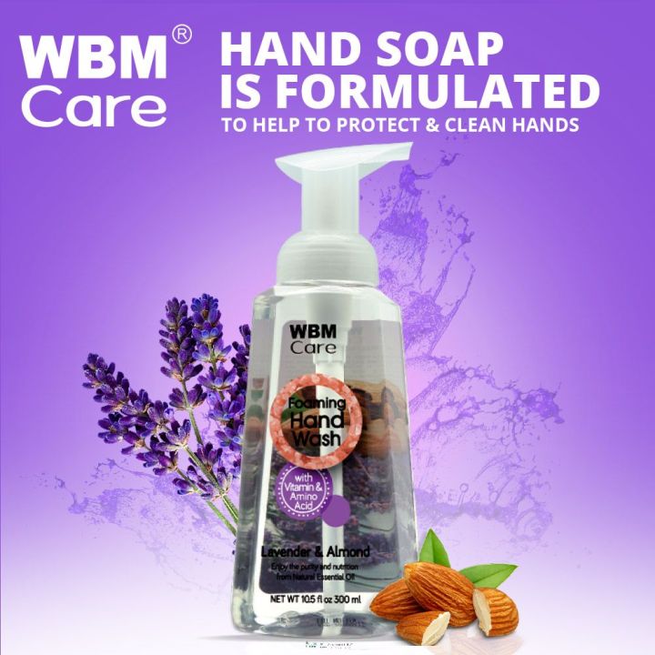 %F0%9D%90%96%F0%9D%90%81%F0%9D%90%8C%20-%20Foaming%20Hand%20Wash%20300ml%20Lavender%20&%20Almond%20%7C%20Liquid%20Hand%20Wash%20for%20Gentle%20Hand%20Cleansing%20-%20Image%206