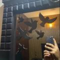 Dotz Black Flying Wooden Birds for Kids Room, 6/12/24/48/102 Pcs Room Decoration, Decoration Accessories, Kids Room Decoration, Girls Room Decoration, Bedroom Decoration Ideas. 